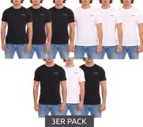 3er Pack LOTTO Herren Basic T-Shirt aus Baumwolle Rundhals-Shirt 87924...