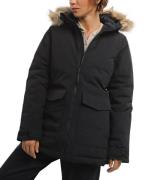 adidas Damen Kapuzen-Parka mit abnehmbarem Pelz-Rand Winter-Jacke recy...