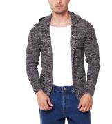 REDEFINED REBEL Cabe Knit Herren Cardigan Strick-Jacke mit Kapuze TINC...