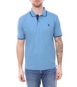 U.S. POLO ASSN. Herren Polo-Shirt Basic-Shirt Baumwoll-Shirt Kurzarm-S...