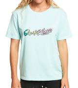 Quiksilver Standard Damen T-Shirt zeitloses Basic-Shirt mit Markenschr...