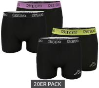 20er Pack Kappa Herren Boxershorts mit Marken Schriftzug und Logo Unte...