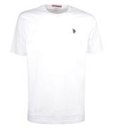 U.S. POLO ASSN. Herren Basic T-Shirt mit Marken-Stickerei Baumwoll-Shi...