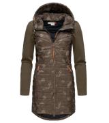 ragwear Lucinda Print Damen Übergangs-Jacke mit Kapuze Mantel 2211-600...