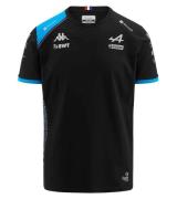 Kappa X ALPINE Formel 1 F1 Kinder T-Shirt mit HYDRO WAY PROTECTION-Tec...