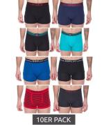 10er Pack REPLAY Herren Retro Boxershorts Baumwoll-Unterwäsche Blau, S...