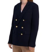 POLO RALPH LAUREN Damen Business-Jacke mit goldenen Knöpfen Blazer Anz...