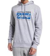 Jack & Jones Races Herren Baumwoll-Hoodie mit Frontprint Kapuzen-Pullo...