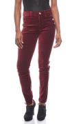 Laura Scott stylische Damen Samt-Hose Weinrot