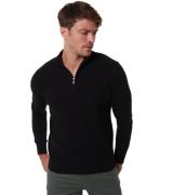 JIMMY SANDERS Muskel-Pulli angesagter Herren Half-Zip-Pullover Slim Fi...