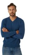 JIMMY SANDERS Strick-Pullover basic Herren Baumwoll-Pullover mit V-Nec...