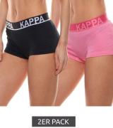 2er Pack Kappa Panties bequeme Damen-Boxershorts Slip 707152 901 Schwa...