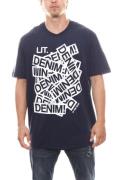 TOM TAILOR Denim Shirt bequemes Herren Kurzarm T-Shirt mit Frontprint ...