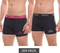 2er Pack Kappa Boxershorts moderne Herren Unterwäsche Schwarz