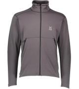 Haglöfs Bungy Microfleece-Jacke elastische Herren Outdoor-Jacke Grau