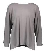 REPLAY Longsleeve elegantes Sommer-Shirt für Damen Rundhals Grau