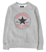 Converse Fleece Chuck Patch Crew Rundhals-Pulli bequemer Kinder Langar...