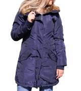 KangaROOS Winter-Jacke gefütterte Damen Softshell-Mantel mit Kunstfell...