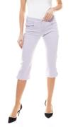 MAC Clean Capri-Jeans schlichte Damen Sommer-Jeans 3/4 Hose Flieder