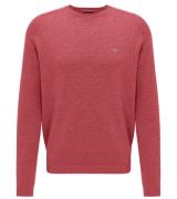 FYNCH-HATTON Strick-Pullover bequemer Herren Rundhals-Pulli Rot