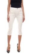 UNITED COLORS OF BENETTON Capri-Hose unifarbene Damen Sommer-Hose Crem...