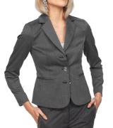 bruno banani Blazer klassische Damen Kurz-Jacke mit Fischgratmuster Gr...