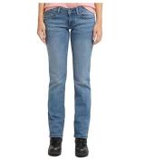 MUSTANG Gina Straight Slim Fit Jeans dehnbare Damen Hose Blau