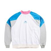 7 DAYS Active Sweater Retro Crewneck-Pullover Coe Mockneck Weiß/Blau/G...