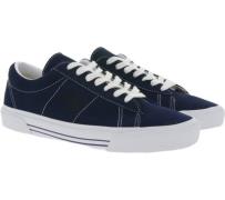 VANS Sid Suede Herren Echtleder Sneaker mit abgesetzten Nähten Dunkelb...