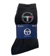 3 Paar Sergio Tacchini Socken aus Baumwolle Tennis-Socken Strümpfe Spo...