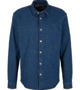 Tom Tailor Herren Denim Langarm-Hemd klassisches Herren Hemd aus recyc...