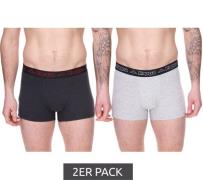 2er Pack Kappa Herren Boxershorts mit Marken Schriftzug und Logo Unter...