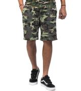 Sixth June Herren Sommer-Shorts im Camouflage-Print Sweat-Shorts mit B...