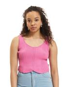 Sixth June Sommer Strick Tank Tops rosa