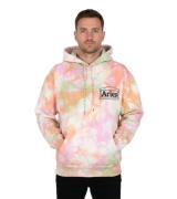 Aries Tie-Dye Herren Hoodie „Temple“ mit Kordelzug und Kängurutasche i...