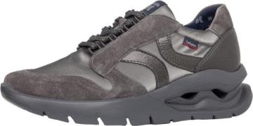 Elegante CallagHan Sneaker Schnürschuhe für Damen 45808 GRIS/GREY Grau