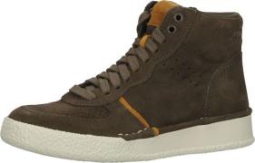 Komfortable Clarks Sneaker Schnürschuhe für Damen 26167378 Olive Combi...