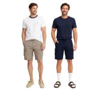 klassische FQ1924 FQHenry linen Herren Leinenshorts mit Reißverschluss...