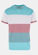 sportliches Just Rhyse Herren T-Shirt mit Baumwolle Blau/Rot/Weiß