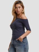 modernes Urban Classics Damen T-Shirt 180 g/m² mit Baumwolle Navy