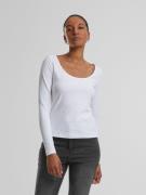 weiches Urban Classics Damen Sweatshirt 180 g/m² mit Baumwolle Weiß