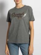 Superdry T-Shirt in grau für Damen, Größe: L. Vintage Script Style Col...